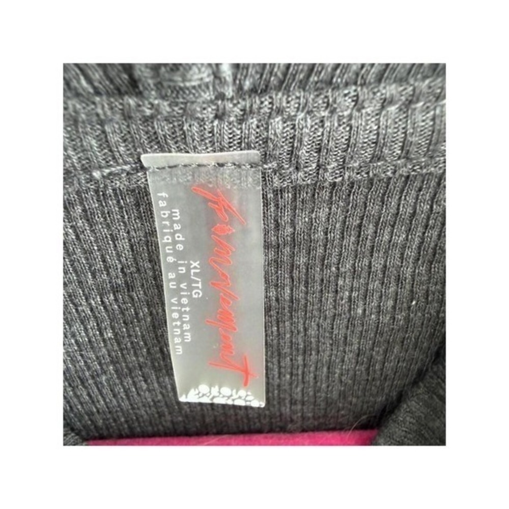 FP Movement Free People Ribbed Hooded Long Sleeve Lettuce Edge Top XL‎ - Picture 7 of 9